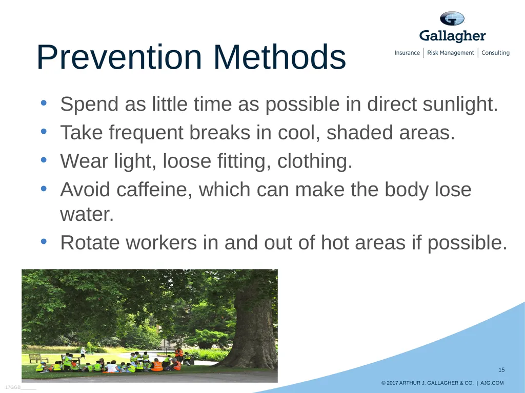 Preventing Heat Illnesses HEAT STRESS Contributing - slide 15 of 15