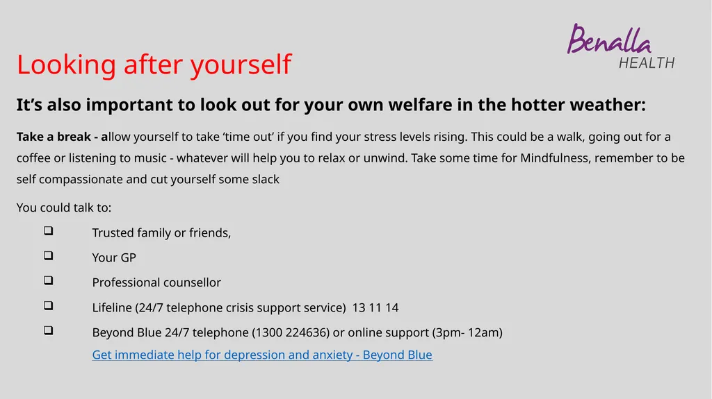 Heat Health What you need to know about staying - slide 9 of 11