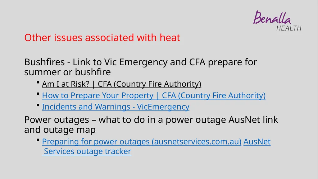 Heat Health What you need to know about staying - slide 10 of 11