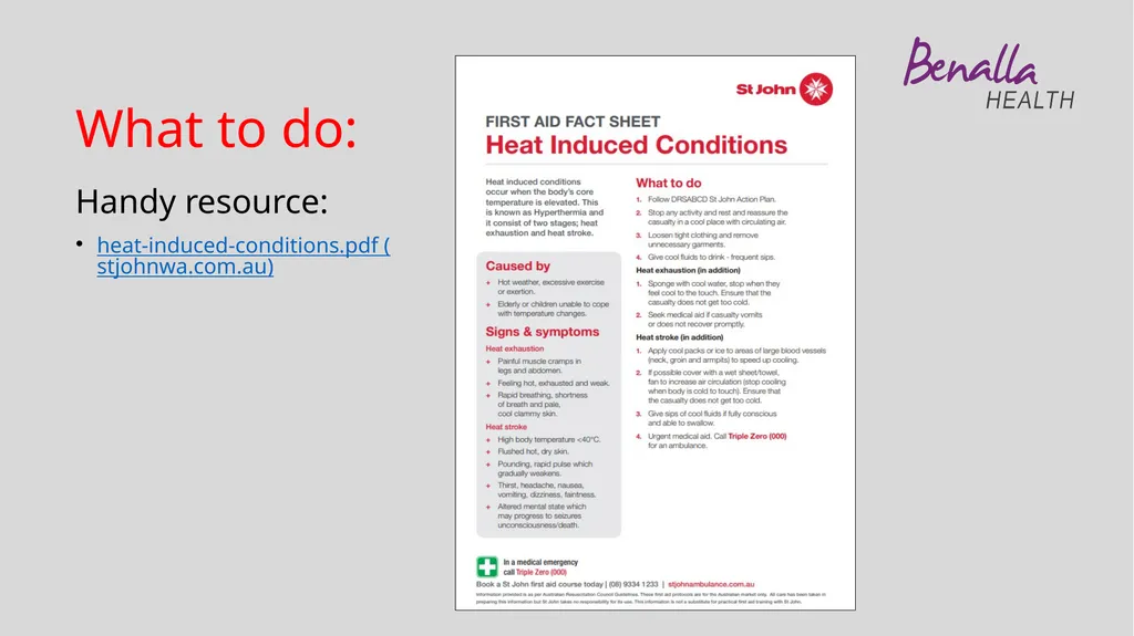 Heat Health What you need to know about staying - slide 8 of 11