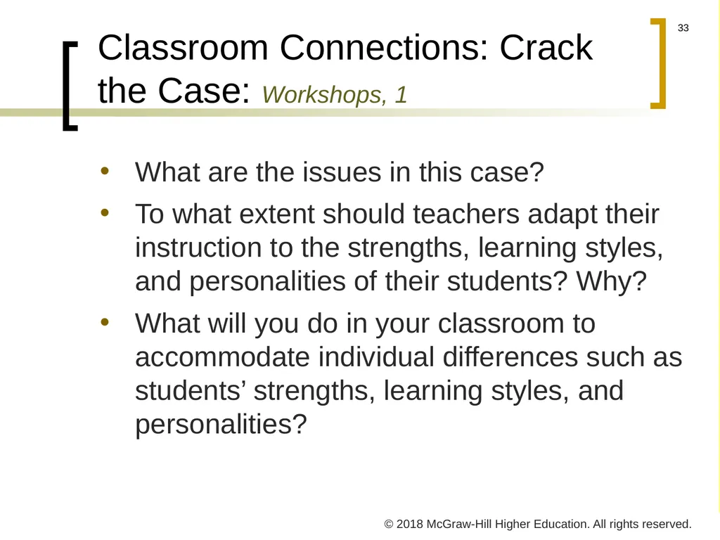 CHAPTER 4 Individual Variations © 2018 McGraw-Hill - slide 33 of 40