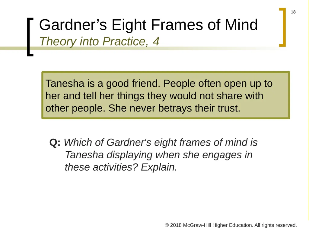 CHAPTER 4 Individual Variations © 2018 McGraw-Hill - slide 18 of 40