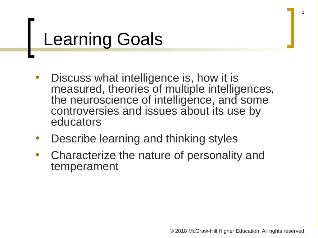 CHAPTER 4 Individual Variations © 2018 McGraw-Hill - slide 2 of 40