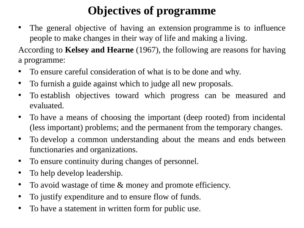 AHE 605 (ANIMAL HUSBANDRY PROGRAMME PLANNING AND - slide 4 of 8