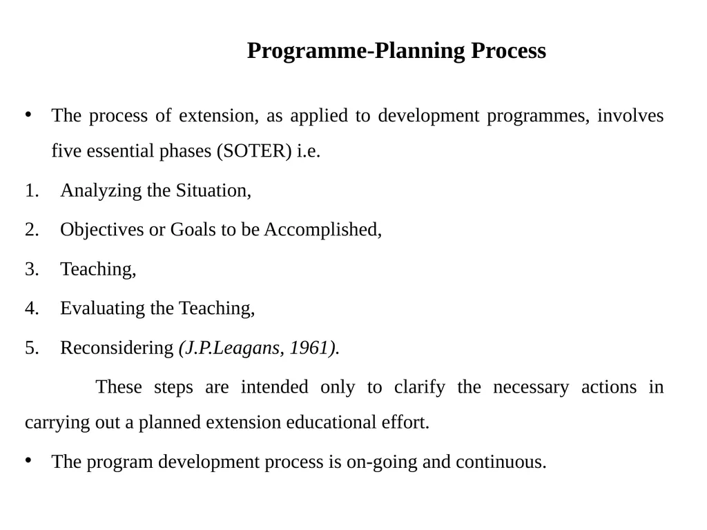 AHE 605 (ANIMAL HUSBANDRY PROGRAMME PLANNING AND - slide 7 of 8