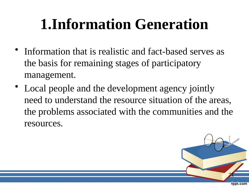 Participatory management for optimizing - slide 21 of 50