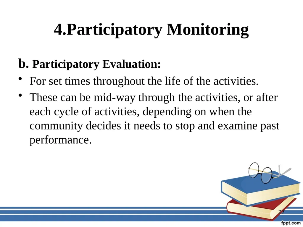 Participatory management for optimizing - slide 27 of 50
