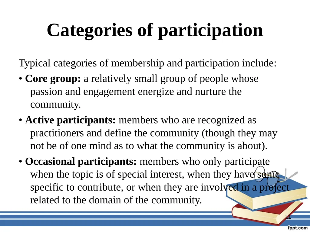 Participatory management for optimizing - slide 11 of 50