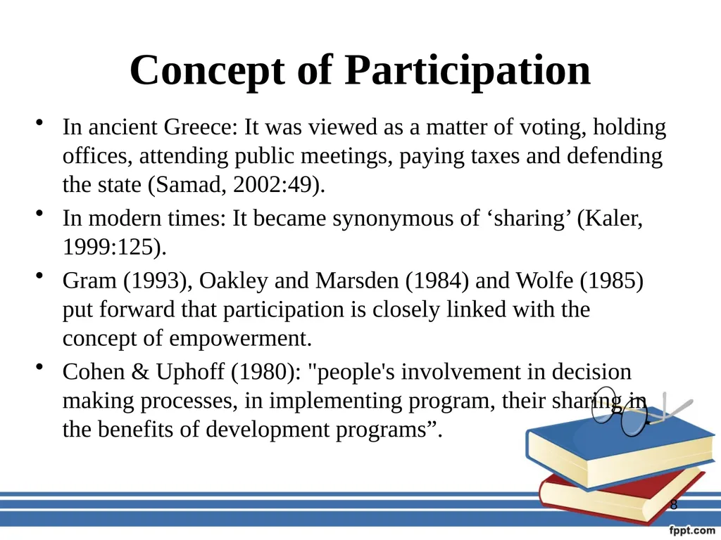 Participatory management for optimizing - slide 8 of 50