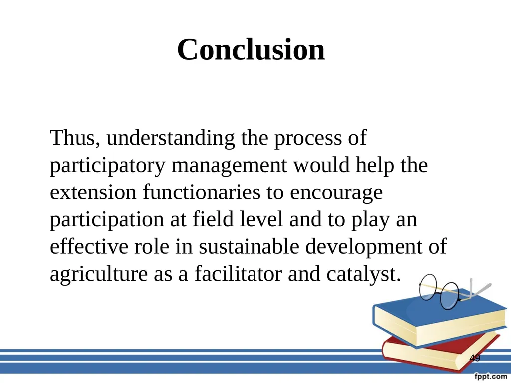 Participatory management for optimizing - slide 49 of 50