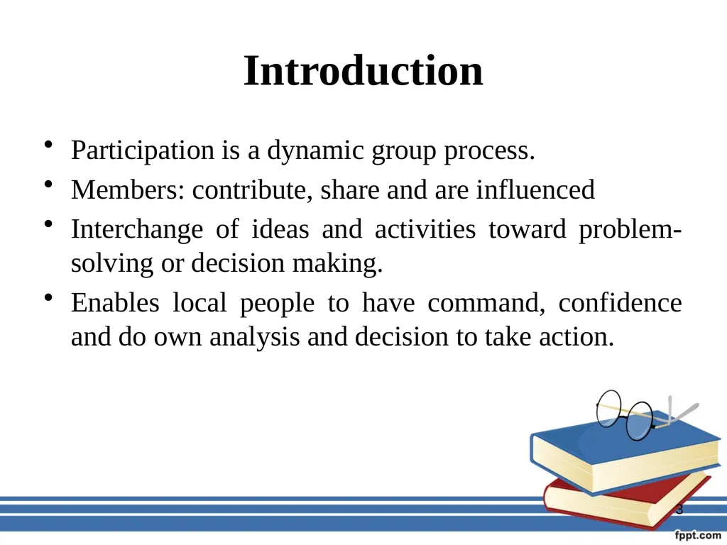 Participatory management for optimizing - slide 3 of 50