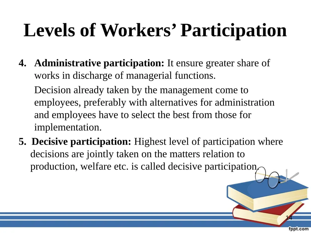 Participatory management for optimizing - slide 14 of 50
