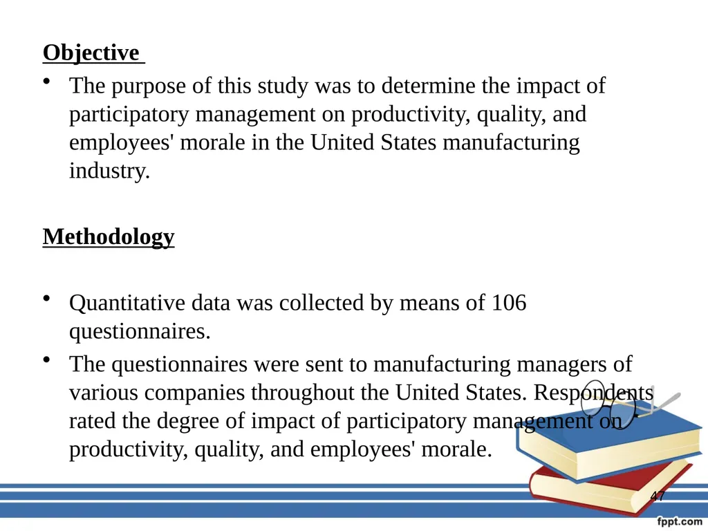 Participatory management for optimizing - slide 47 of 50
