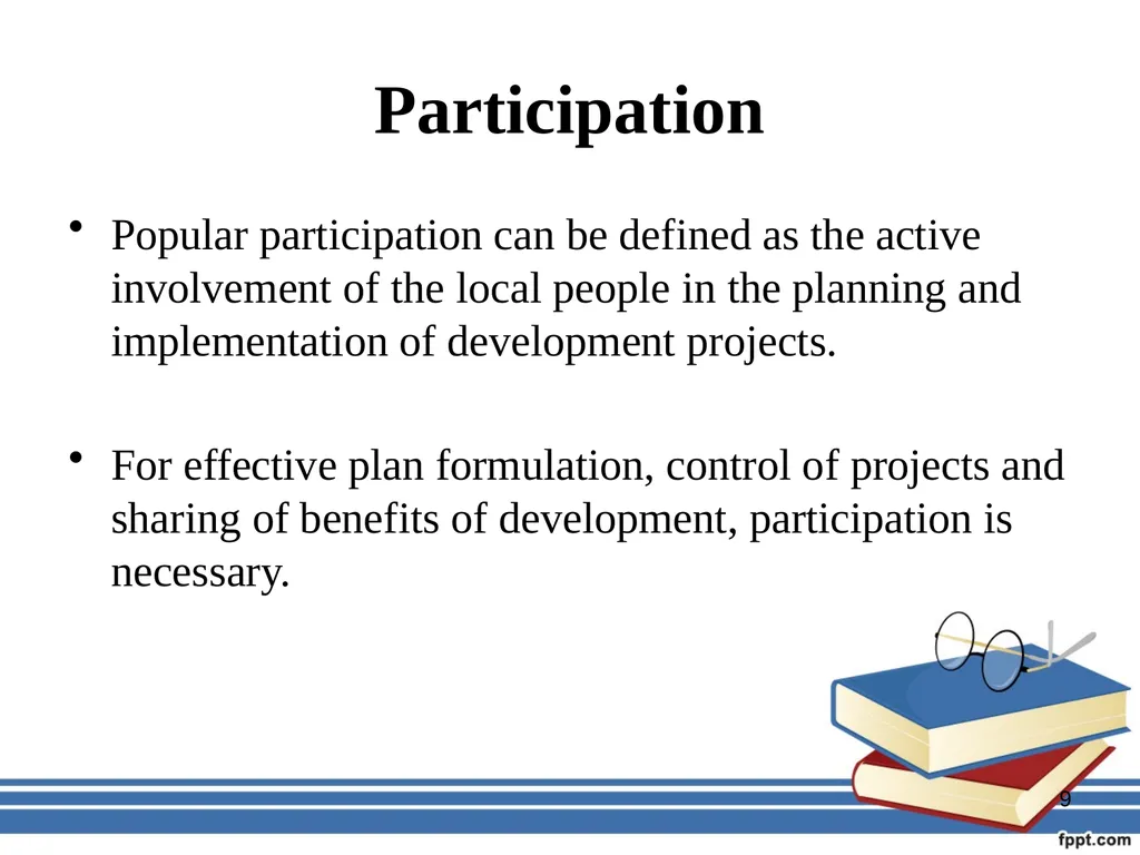Participatory management for optimizing - slide 9 of 50