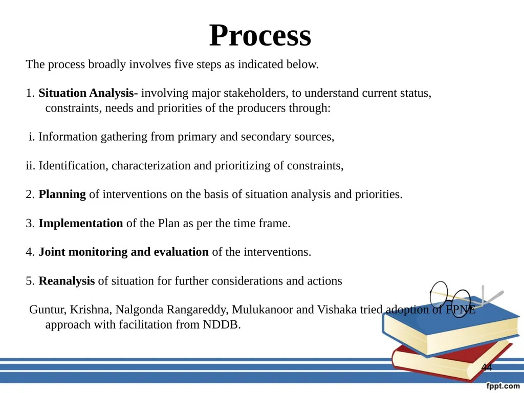 Participatory management for optimizing - slide 44 of 50