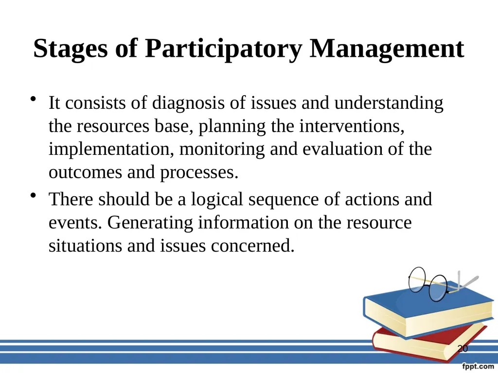 Participatory management for optimizing - slide 20 of 50