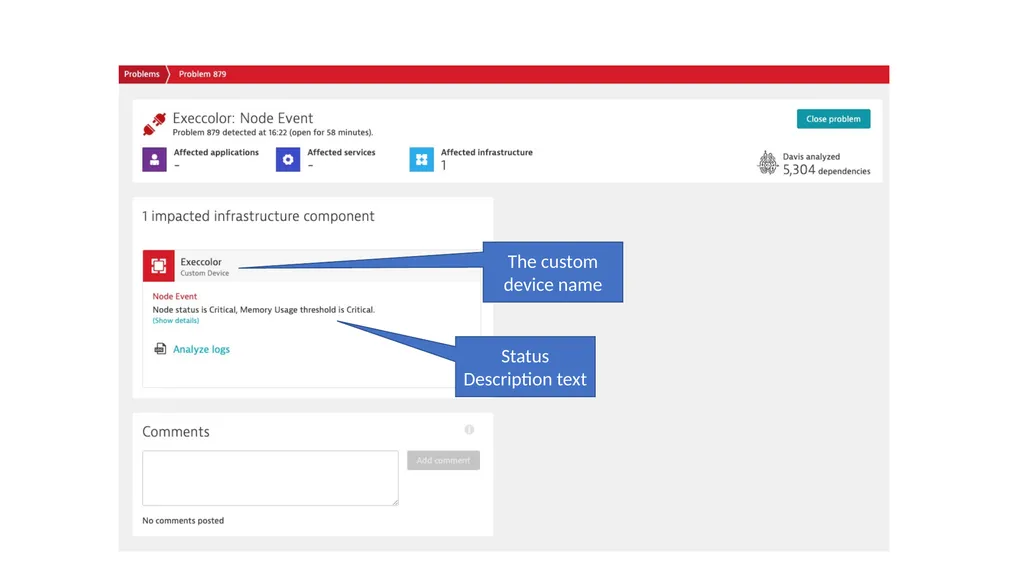 Solarwinds Integration with Dynatrace Use Case: - slide 9 of 10