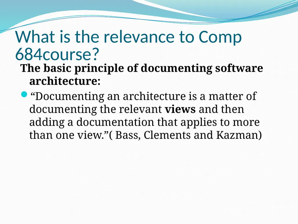 4+1 View Model of Software Architecture Presented - slide 4 of 28