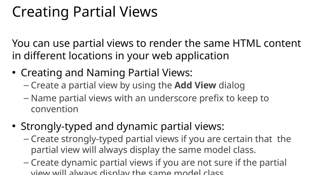 04 | Developing ASP.NET MVC 4 Views Jon Galloway | - slide 17 of 20