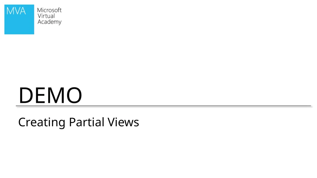 04 | Developing ASP.NET MVC 4 Views Jon Galloway | - slide 19 of 20