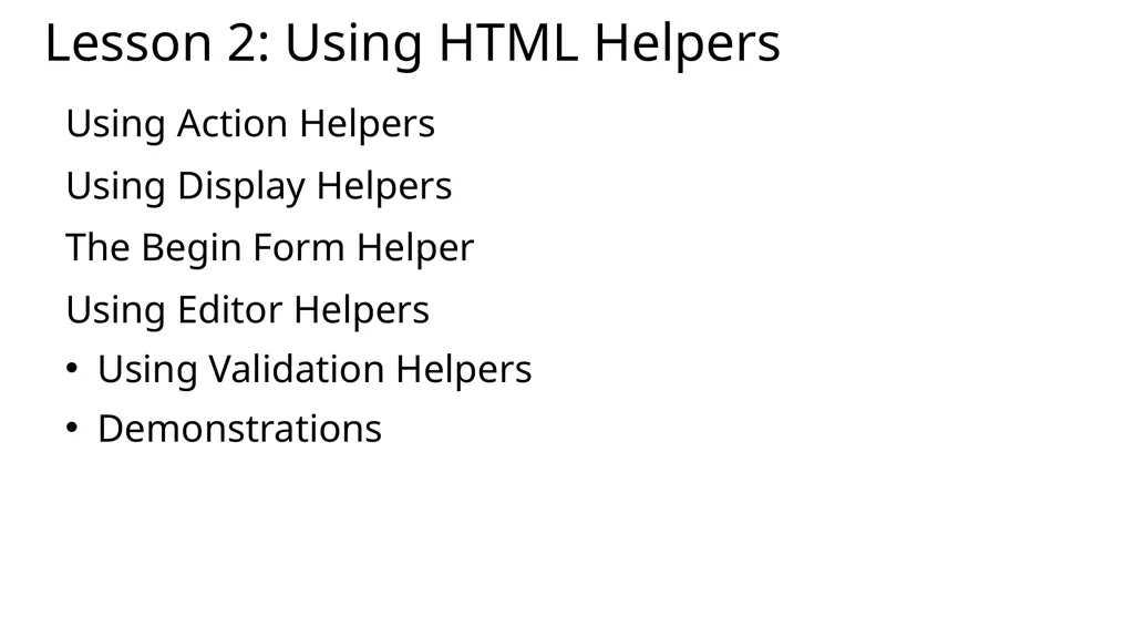 04 | Developing ASP.NET MVC 4 Views Jon Galloway | - slide 9 of 20