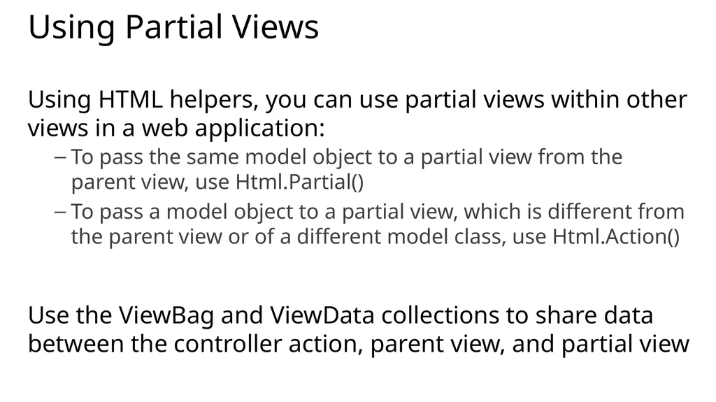 04 | Developing ASP.NET MVC 4 Views Jon Galloway | - slide 18 of 20