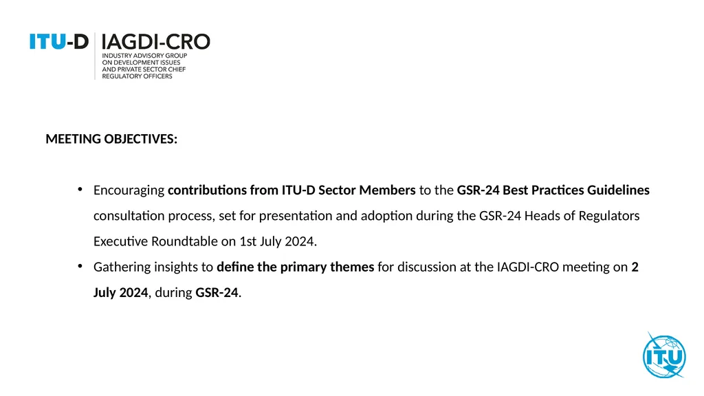 Industry Advisory Group on Development Issues and - slide 5 of 8