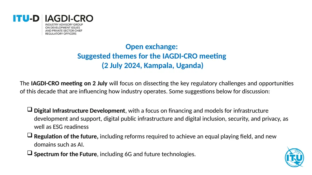 Industry Advisory Group on Development Issues and - slide 7 of 8