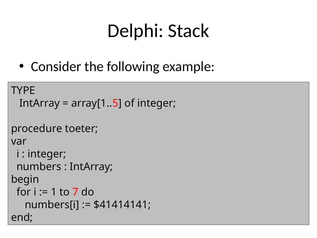 Exploiting delphi/Object pascal Ilja van Sprundel - slide 7 of 52