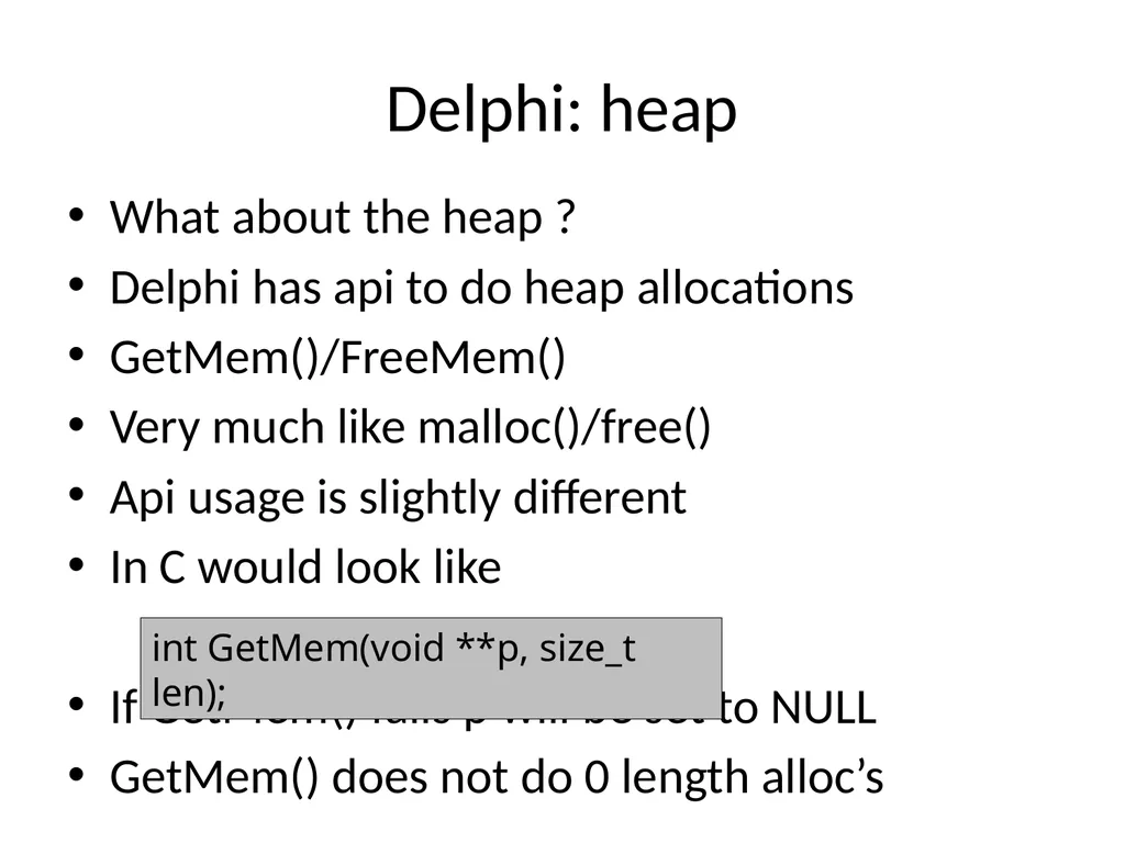 Exploiting delphi/Object pascal Ilja van Sprundel - slide 12 of 52