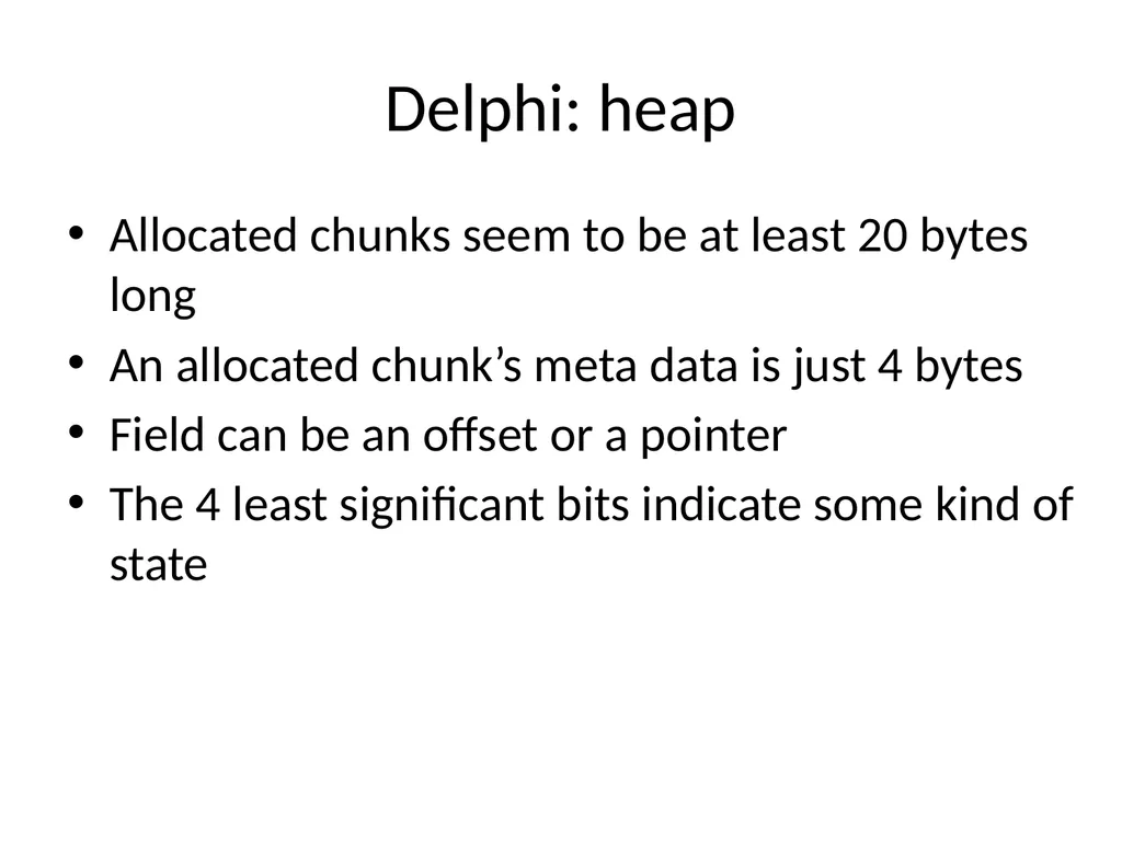 Exploiting delphi/Object pascal Ilja van Sprundel - slide 15 of 52