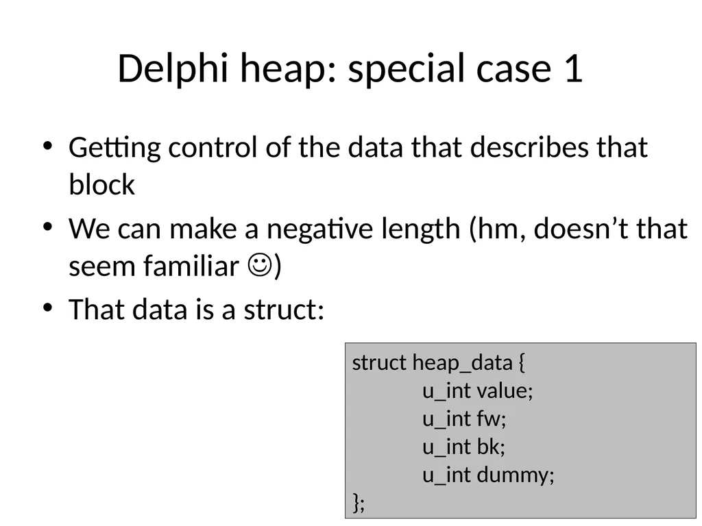 Exploiting delphi/Object pascal Ilja van Sprundel - slide 19 of 52