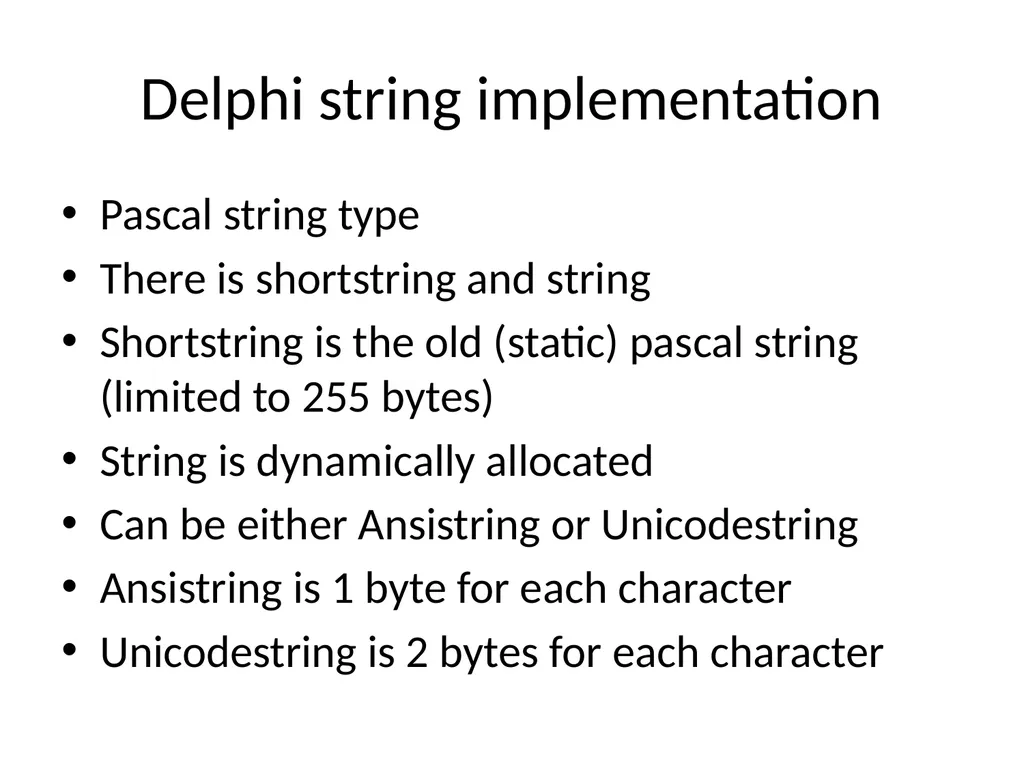 Exploiting delphi/Object pascal Ilja van Sprundel - slide 33 of 52