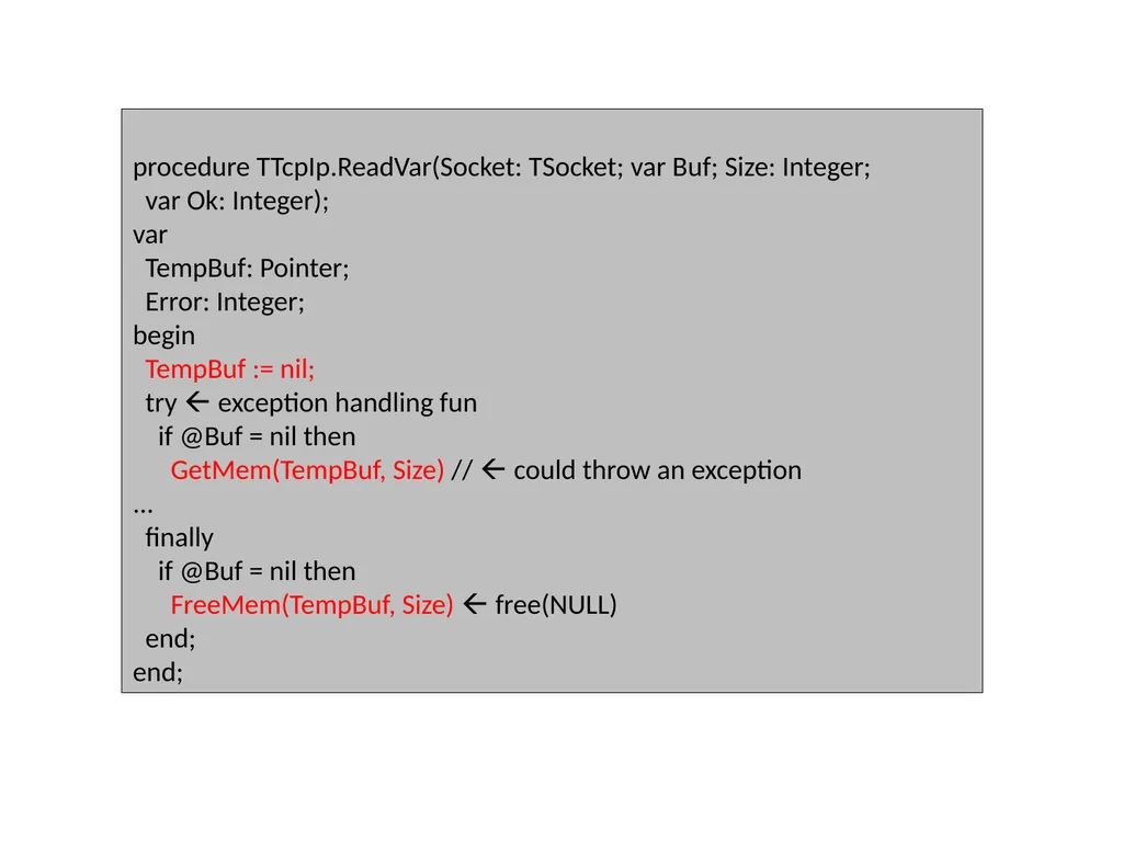 Exploiting delphi/Object pascal Ilja van Sprundel - slide 42 of 52