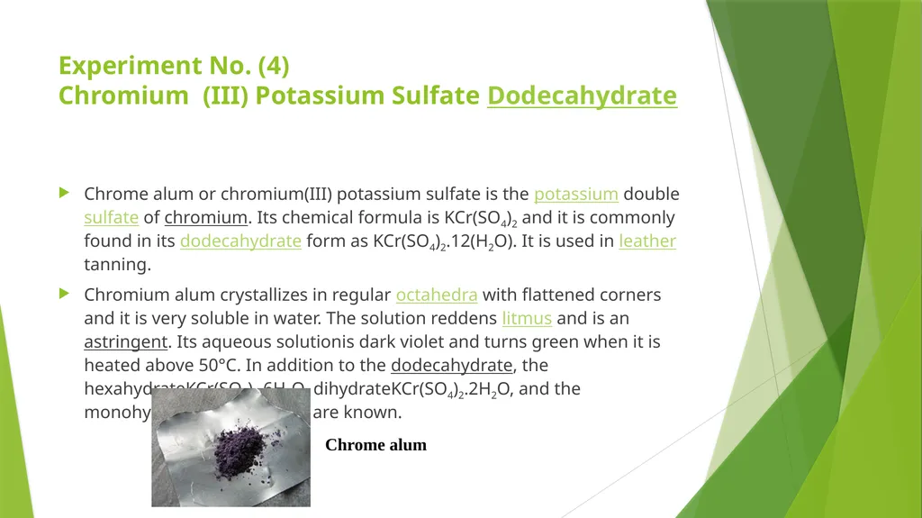 Inorganic Chemistry Practical II The First Course - slide 2 of 5