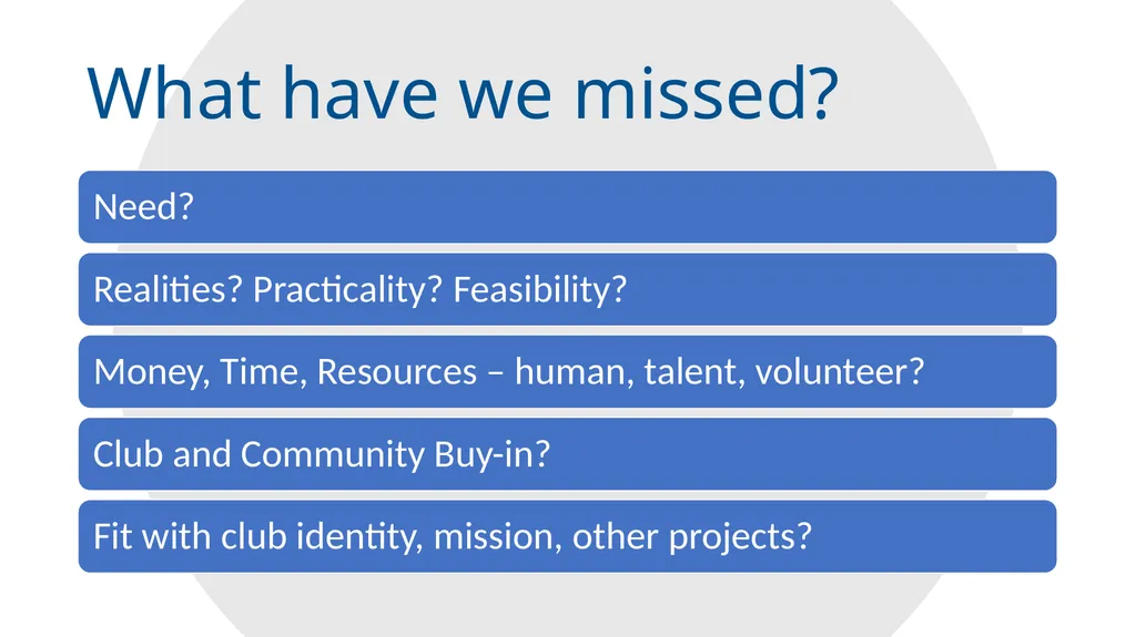 Creating Service Projects RLI - Part 1 Goals: “The - slide 5 of 9