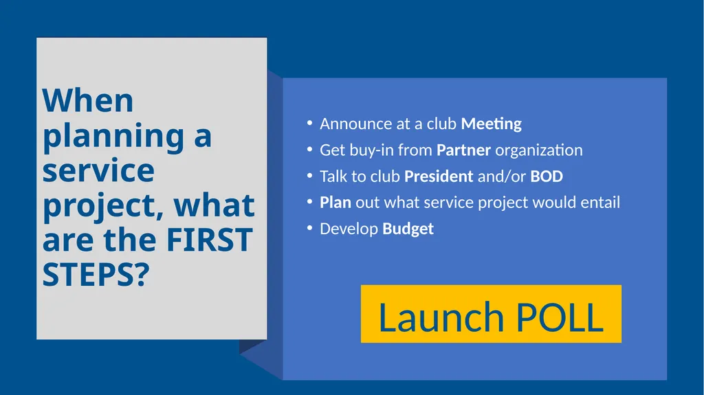 Creating Service Projects RLI - Part 1 Goals: “The - slide 4 of 9