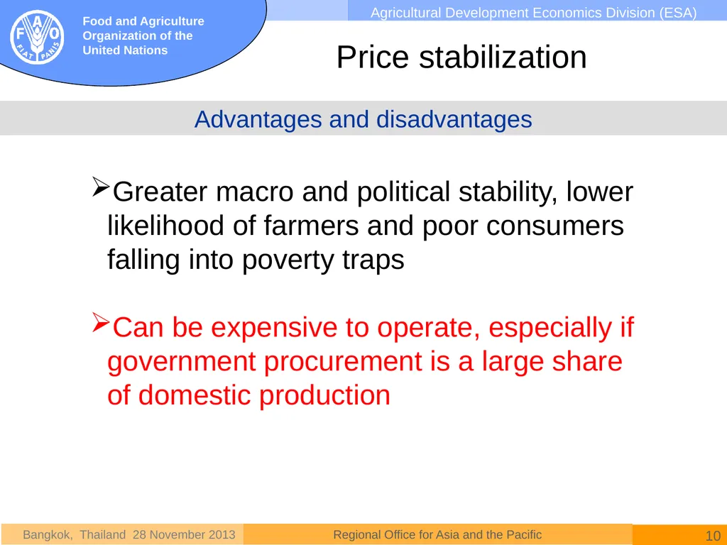 National rice policies in Asia David Dawe - slide 10 of 15