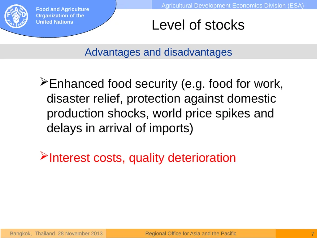 National rice policies in Asia David Dawe - slide 7 of 15