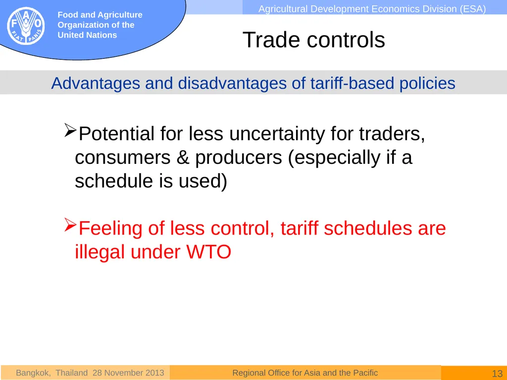 National rice policies in Asia David Dawe - slide 13 of 15