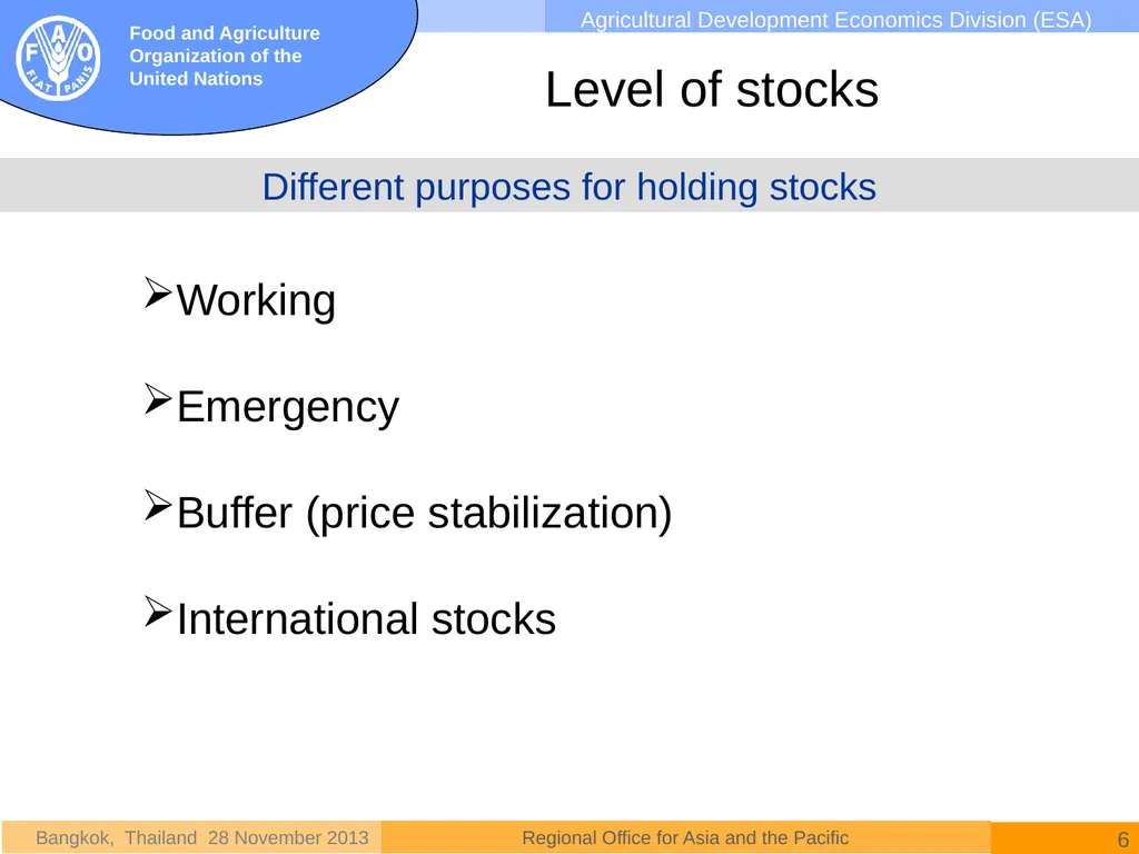 National rice policies in Asia David Dawe - slide 6 of 15