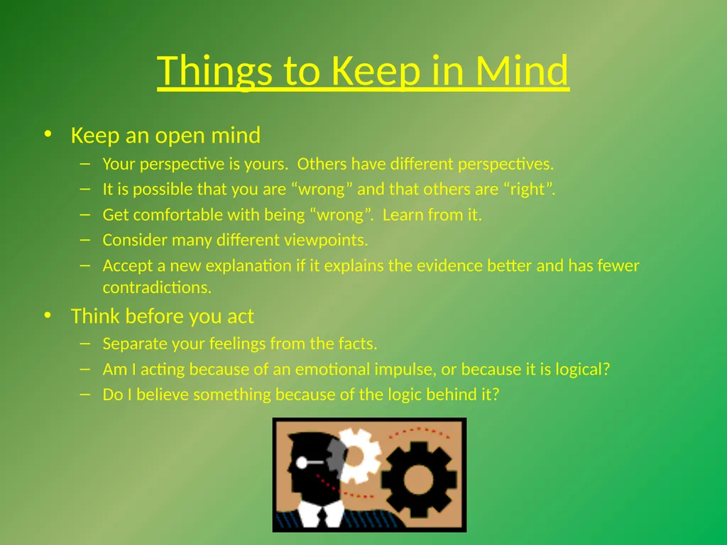 Critical Thinking “The important thing is not to - slide 5 of 17