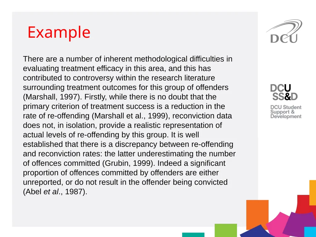 DCU Student Learning Critical Writing for MA - slide 15 of 20