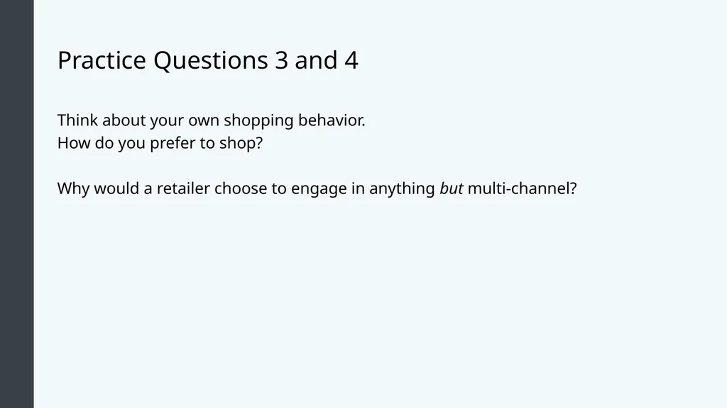 Retail Management Module 3: Multichannel Retail - slide 8 of 25