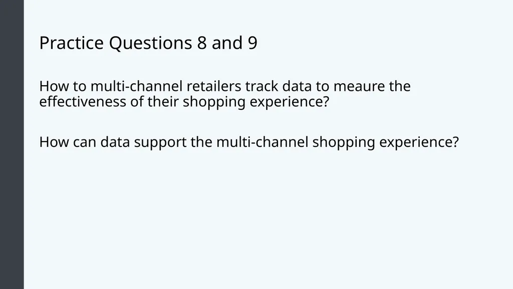 Retail Management Module 3: Multichannel Retail - slide 24 of 25