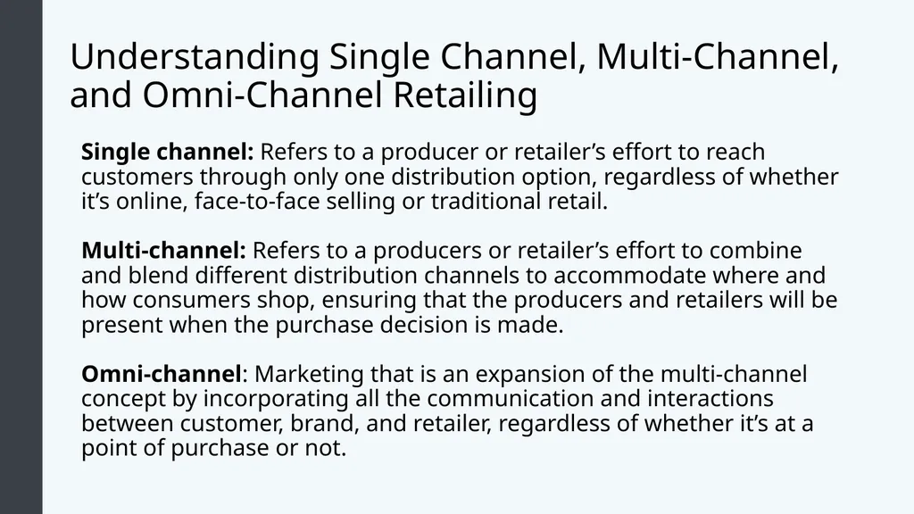 Retail Management Module 3: Multichannel Retail - slide 7 of 25