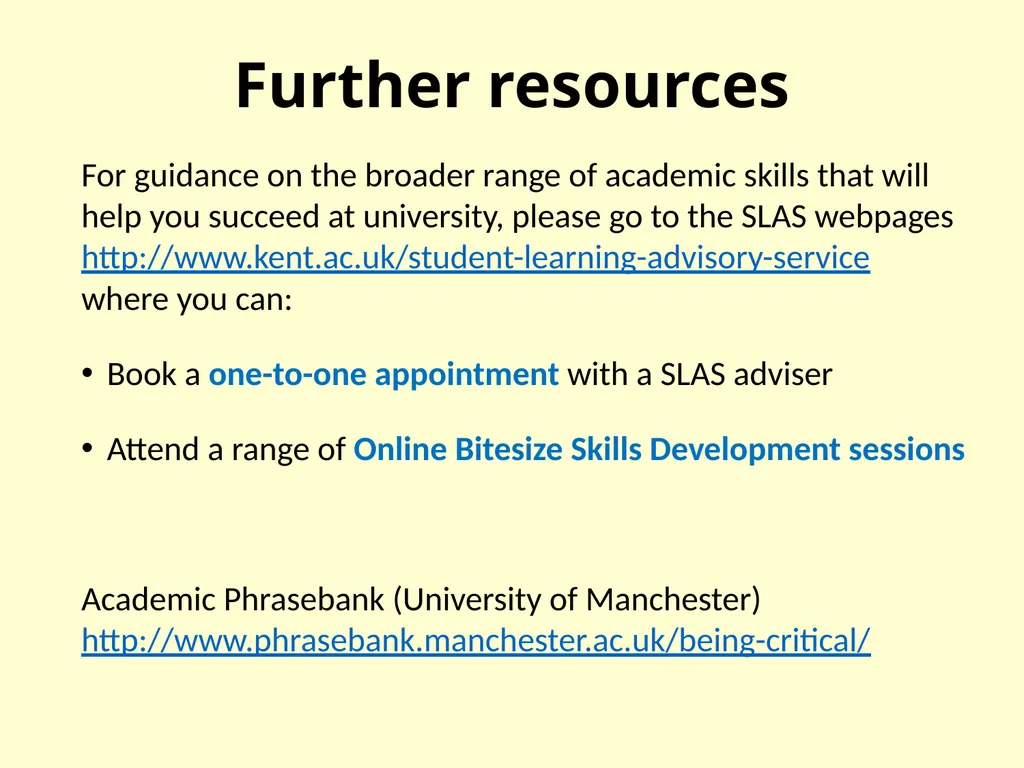 Critical analysis - slide 10 of 11