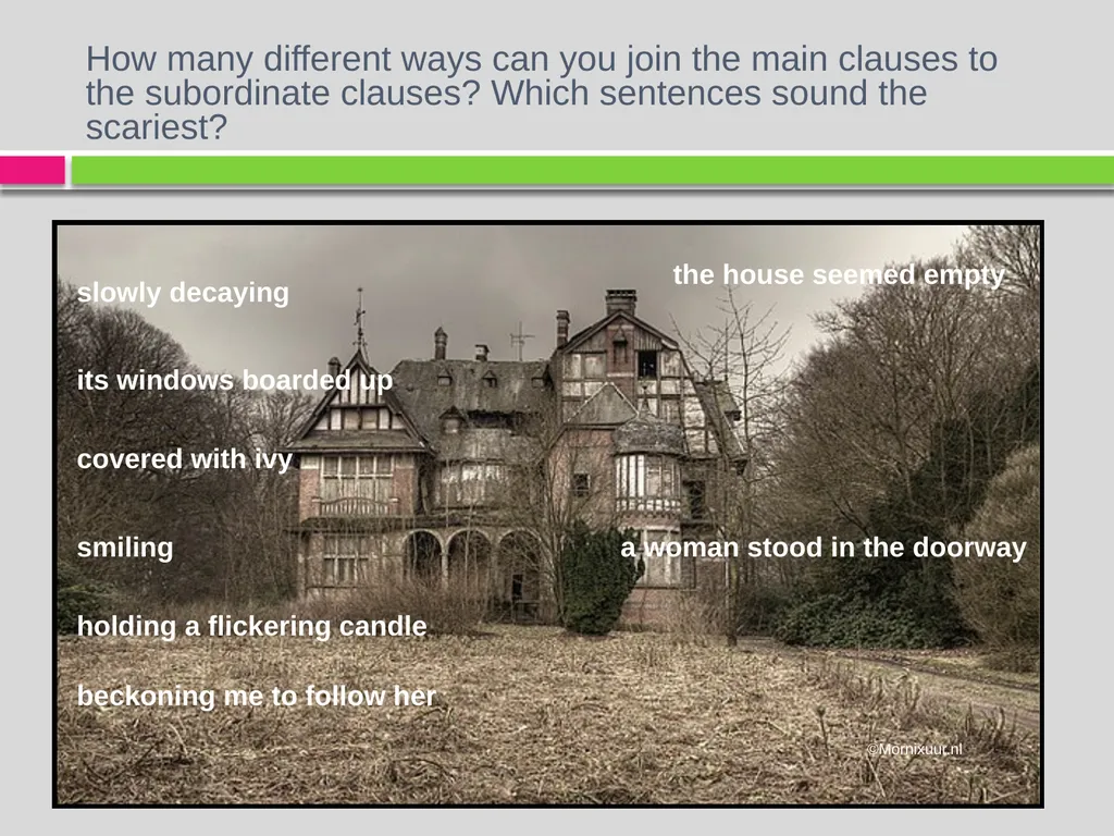 SENTENCE BUILDING Using sentences to interest and - slide 12 of 14