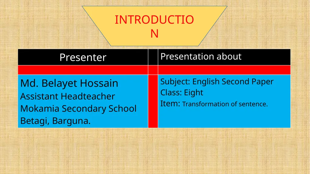 WELCOME TO MY CLASS INTRODUCTION The lion is a - slide 3 of 19