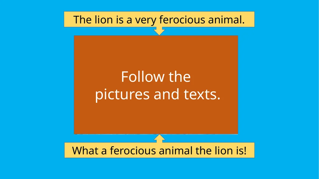 WELCOME TO MY CLASS INTRODUCTION The lion is a - slide 4 of 19